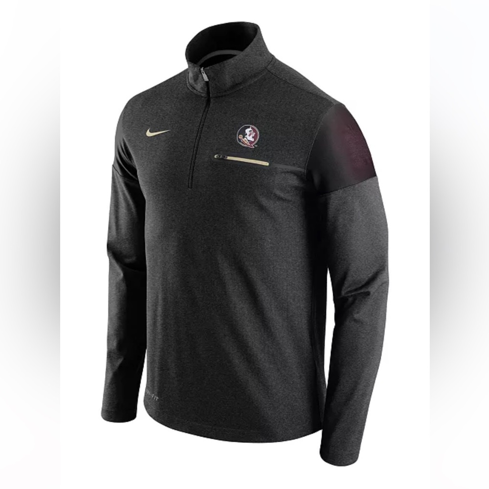 Nike Men’s Florida State Seminoles Elite Coaches Half-Zip Pullover